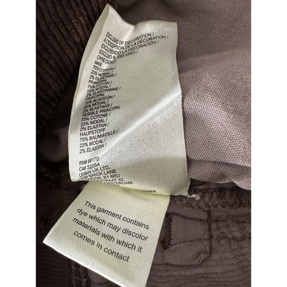 New Pilcro Anthropologie Corduroy Jeans Women Size‎ 33 Brown The YaYa High Rise - Picture 7 of 13